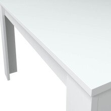 Kulissentisch >Kendra< (ausziehbar bis 190cm) in Artik-Weiß - 140(190)x78x90 (BxHxT)