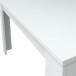 Kulissentisch >Kendra< (ausziehbar bis 190cm) in Artik-Weiß - 140(190)x78x90 (BxHxT)