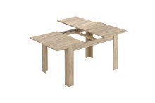 Kulissentisch >Kendra< (ausziehbar bis 190cm) in Kanada-Eiche Dekor - 140(190)x78x90 (BxHxT)