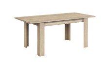 Kulissentisch >Kendra< (ausziehbar bis 190cm) in Kanada-Eiche Dekor - 140(190)x78x90 (BxHxT)