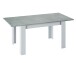 Kulissentisch >Kendra< (ausziehbar bis 190cm) in Artik-Weiß/Beton-Grau - 140(190)x78x90 (BxHxT)