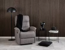 Beistelltisch >Avila< in schwarz, künstlicher Marmor, Stahl - 45x42cm (HxD)