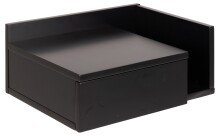 Nachtkommode >Ashlan< in schwarz, MDF - 40x16,5x32cm (BxHxT)