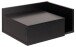 Nachtkommode >Ashlan< in schwarz, MDF - 40x16,5x32cm (BxHxT)