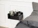 Nachtkommode >Ashlan< in schwarz, MDF - 40x16,5x32cm (BxHxT)