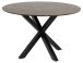 Esstisch >Heaven< in Braun, Marmor, Stahl - 75,5x120cm (HxD)
