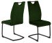 Freischwinger >Ulla< (2er-Set) in dunkelgrün - 43x100x58 (BxHxT)