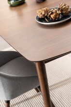 Kulissen-Esstisch >Montreux< in Walnuss, MDF, Rubberwood - 180x75x90cm (BxHxT)