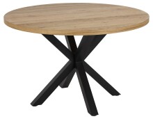 Esstisch >Heaven< in Wildeiche; schwarz, MDF, Stahl...