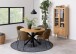 Esstisch >Heaven< in Wildeiche; schwarz, MDF, Stahl - 76,4x120cm (HxD)