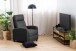 TV-Regal >Randolf< in Wildeiche; schwarz, Glas, Stahl, MDF - 120x45x40cm (BxHxT)