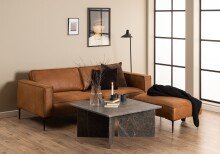 Couchtisch >Vega< in Braun, Marmor - 90x42x90cm (BxHxT)