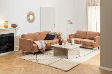 Couchtisch >Vega< in Braun, Marmor - 90x42x90cm (BxHxT)