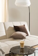 Beistelltisch >Avila< in Braun, Marmor, Stahl - 45x42cm (HxD)