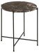 Beistelltisch >Avila< in Braun, Marmor, Stahl - 45x42cm (HxD)