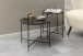 Beistelltisch >Avila< in Braun, Marmor, Stahl - 40x52cm (HxD)