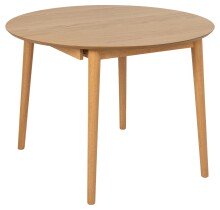 Kulissen-Esstisch >Montreux< in Eiche, MDF, Rubberwood - 115x75x115cm (BxHxT)