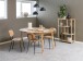 Kulissen-Esstisch >Montreux< in Eiche, MDF, Rubberwood - 115x75x115cm (BxHxT)