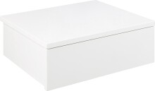 Nachttisch >Avignon< in weiss, MDF - 37x13x32cm (BxHxT)