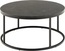 Couchtisch >Spiro< in schwarz, MDF, Stahl - 40x80cm...