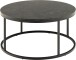 Couchtisch >Spiro< in schwarz, MDF, Stahl - 40x80cm (HxD)
