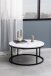 Couchtisch >Spiro< in weiss, MDF, Stahl - 40x80cm (HxD)
