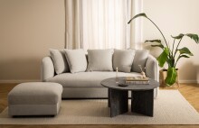 Couchtisch >Vega< in Braun, Marmor - 42x90cm (HxD)
