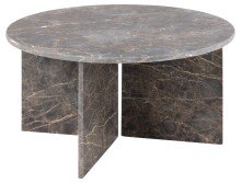 Couchtisch >Vega< in Braun, Marmor - 42x90cm (HxD)