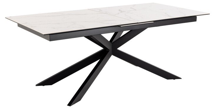 Esstisch >Irwine< in weiss, Glas, keramisch - 240x76x100cm (BxHxT)