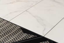 Esstisch >Irwine< in weiss, Glas, keramisch - 240x76x100cm (BxHxT)