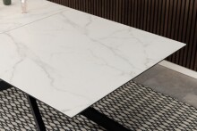 Esstisch >Irwine< in weiss, Glas, keramisch - 240x76x100cm (BxHxT)