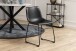 Esszimmerstuhl >I_Oregon< (2er-Set) in schwarz, PU - 48x78,5x56cm (BxHxT)