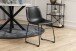 Esszimmerstuhl >I_Oregon< (2er-Set) in schwarz, PU - 48x78,5x56cm (BxHxT)