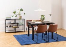Esszimmerstuhl >I_Oregon< (2er-Set) in Braun, PU - 48x78,5x56cm (BxHxT)