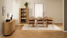 Armlehnstuhl >Addi< (2er-Set) in Braun, PU -...