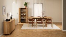 Armlehnstuhl >Addi< (2er-Set) in Braun, PU - 56x75,5x54cm (BxHxT)