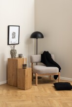Polsterstuhl >Burley< in Beige, Stoff -...