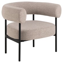 Polsterstuhl >Oakfield< in Beige, Stoff -...