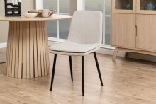 Esszimmerstuhl >Becca< (4er-Set) in Beige, Stoff -...