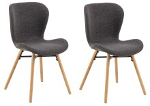 Esszimmerstuhl >Batilda -A1< (2er-Set) in Grau,...