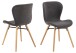 Esszimmerstuhl >Batilda -A1< (2er-Set) in Grau, Stoff - 47x82,5x53cm (BxHxT)