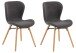 Esszimmerstuhl >Batilda -A1< (2er-Set) in Grau, Stoff - 47x82,5x53cm (BxHxT)