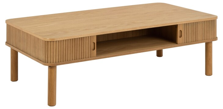 Couchtisch >Langley< in natürlich, MDF - 130x40x70cm (BxHxT)