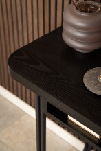 Esstisch >Darlington< in schwarz, MDF - 80x77x140cm (BxHxT)