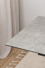Esstisch >Heaven< in Grau, Glas, keramisch - 210x76x90cm (BxHxT)