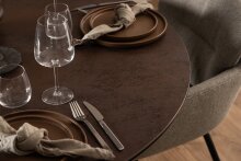 Esstisch >Heaven< in Braun, Glas, keramisch - 75,5x119cm (HxD)