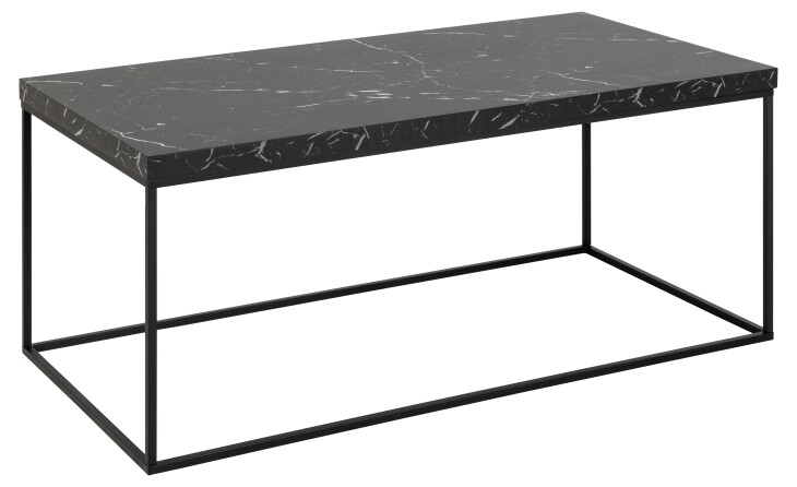 Couchtisch >Barossa< in schwarz, MDF - 110x45x55cm (BxHxT)