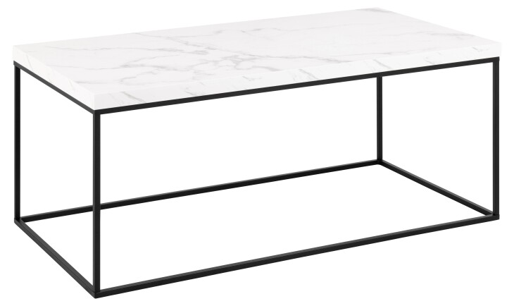 Couchtisch >Barossa< in weiss, MDF - 110x45x55cm (BxHxT)