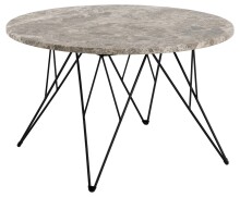 Couchtisch >Prunus< in Braun, Marmor - 46,2x80cm (HxD)