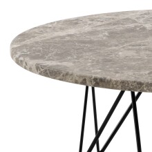 Couchtisch >Prunus< in Braun, Marmor - 46,2x80cm (HxD)